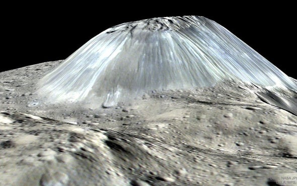 Giant Ice Volcanoes Once Covered Dwarf Planet Ceres