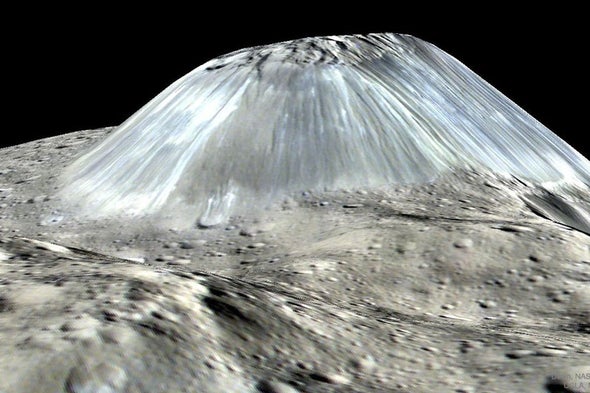 Giant Ice Volcanoes Once Covered Dwarf Planet Ceres