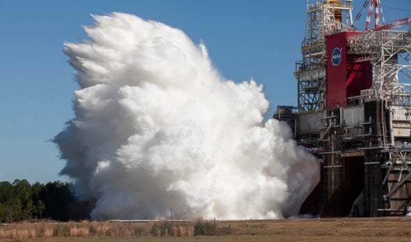 NASA Moon Rocket Passes Critical Engine Test