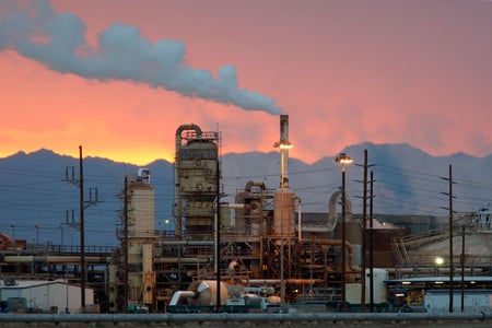 A geothermal energy plant near Calipatria, Calif.