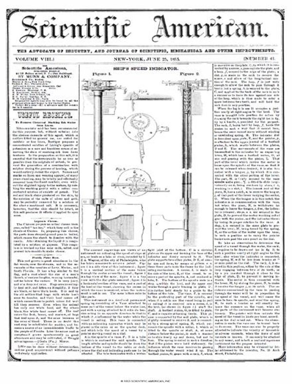 Scientific American Magazine Vol 8 Issue 41