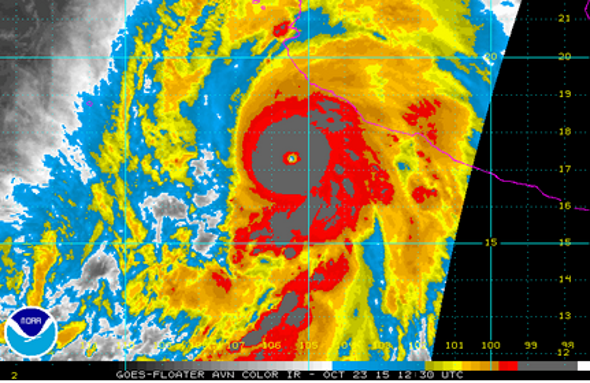 Hurricane Patricia Rapidly Becomes Strongest Storm Ever in Western Hemisphere