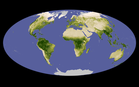 Image of the map of the world.