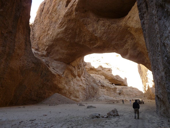 Huge natural stone arch discovered in Afghanistan