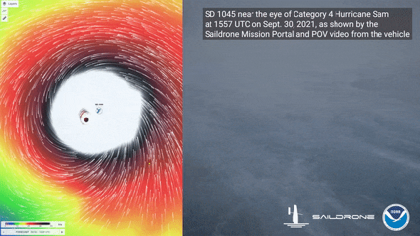 NOAA Sailed a Drone into the Heart of Powerful Hurricane Sam