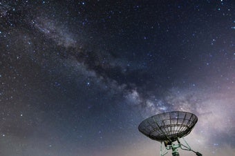 Radio Telescope and Milky Way