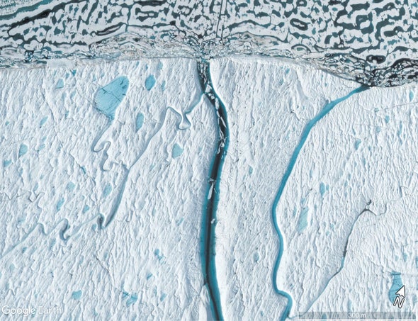 Backward-Flowing Rivers Can Destabilize Ice Shelves