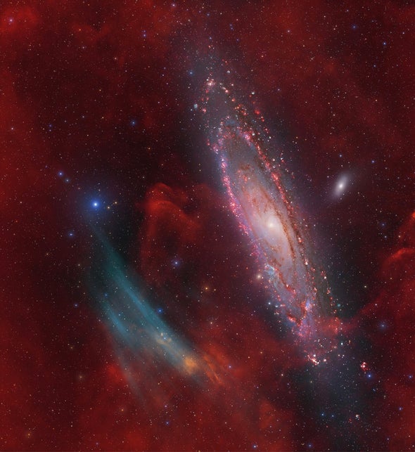 A Recently Discovered Gas Cloud Near Andromeda Stumps Astronomers