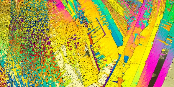 See Crystals Form a Mesmerizing World of Microscopic Landscapes