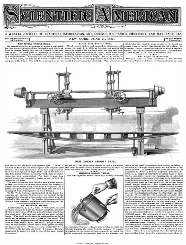 Scientific American Magazine Vol 28 Issue 25