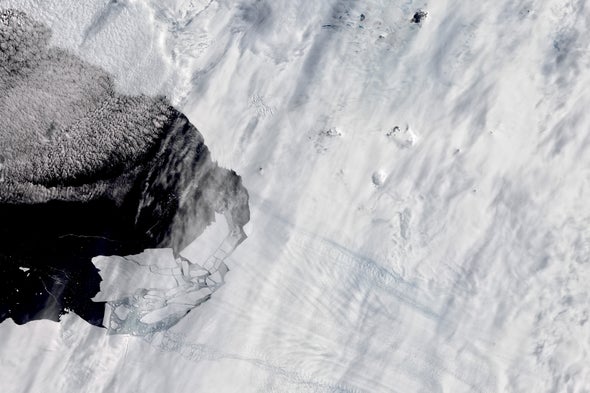 Giant Ice Shelf Crumbling Faster than Expected