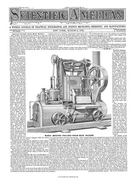 Scientific American Magazine Vol 26 Issue 11