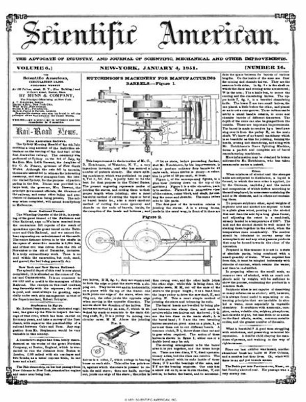 Scientific American Magazine Vol 6 Issue 16