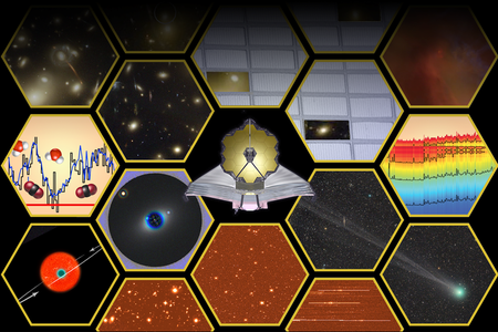 Artist's concept of the James Webb Space Telescope's scientific capabilities.