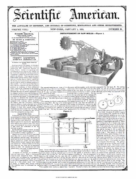 Scientific American Magazine Vol 8 Issue 16