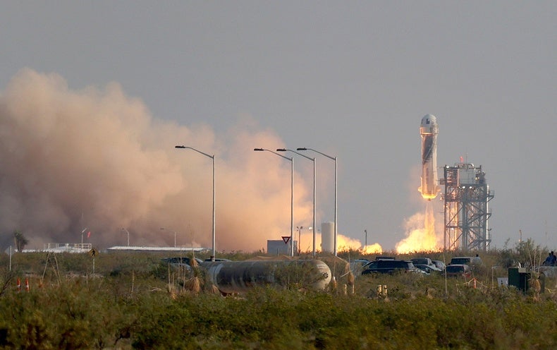 Jeff Bezos Launches into Space on Blue Origin&#39;s First Astronaut Flight - Scientific American