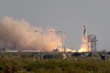 Jeff Bezos Launches into Space on Blue Origin's First Astronaut Flight