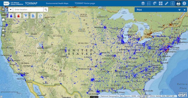 Federal Toxmap Shutters, Raising the Ire of Pollution Researchers ...