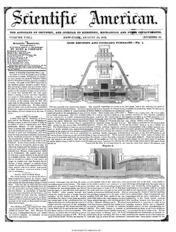 Scientific American Magazine Vol 8 Issue 49