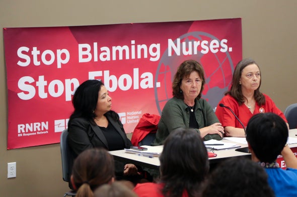 Nurses’ Unions Call for Better Ebola Support from CDC