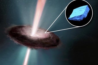 Blue Meteorite Crystals Reveal the Sun's Wild Youth