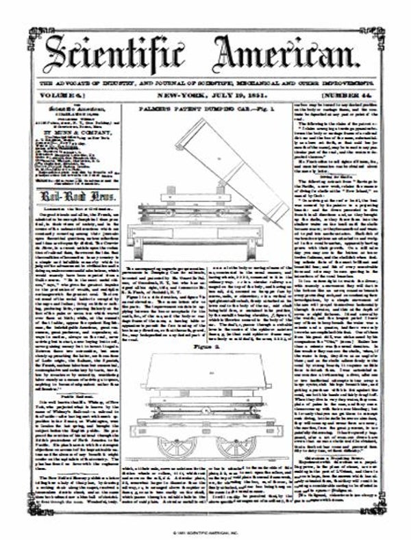 Scientific American Magazine Vol 6 Issue 44