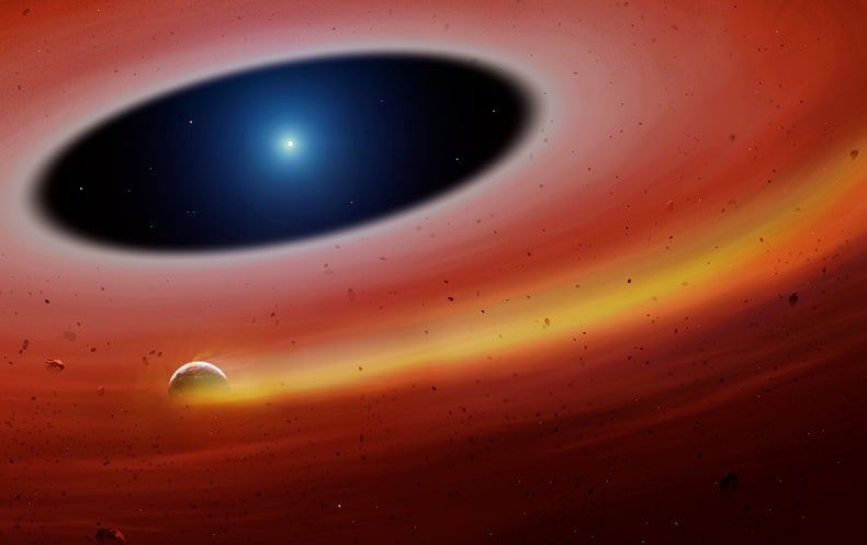 A Heavy-Metal Planet Orbiting a Dead Star May Foretell Our World's End
