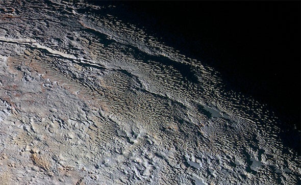Planetary Close-Up Reveals Pluto "Snakeskin"