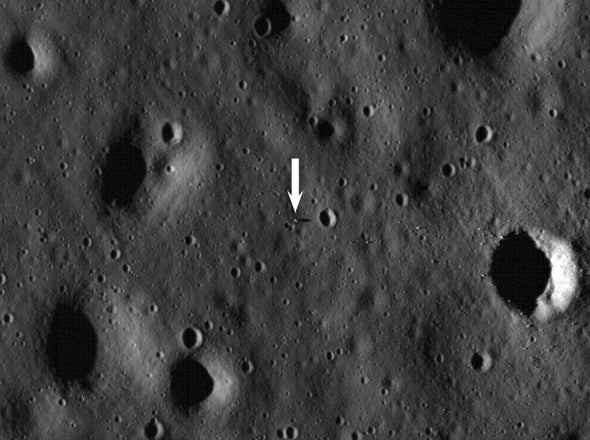 <i>Apollo 11</i> lander spotted by lunar satellite