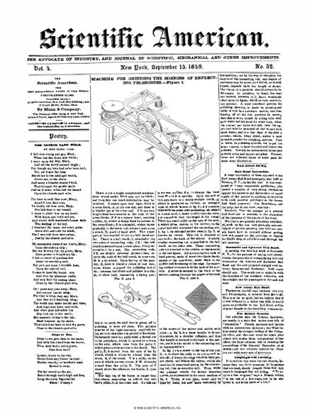 Scientific American Magazine Vol 4 Issue 52