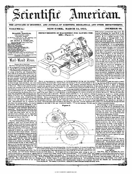 Scientific American Magazine Vol 6 Issue 26