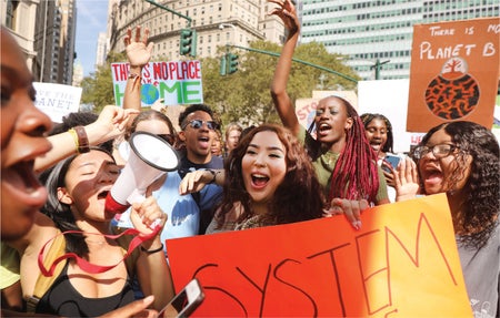 Climate protest in NYC