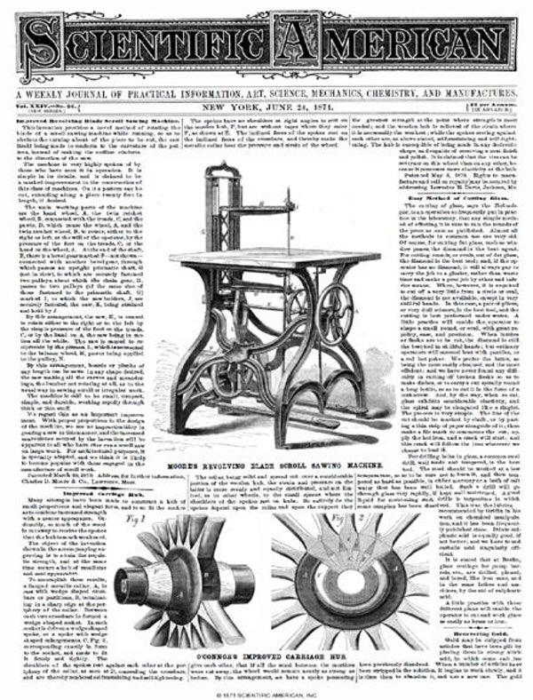 Scientific American Magazine Vol 24 Issue 26