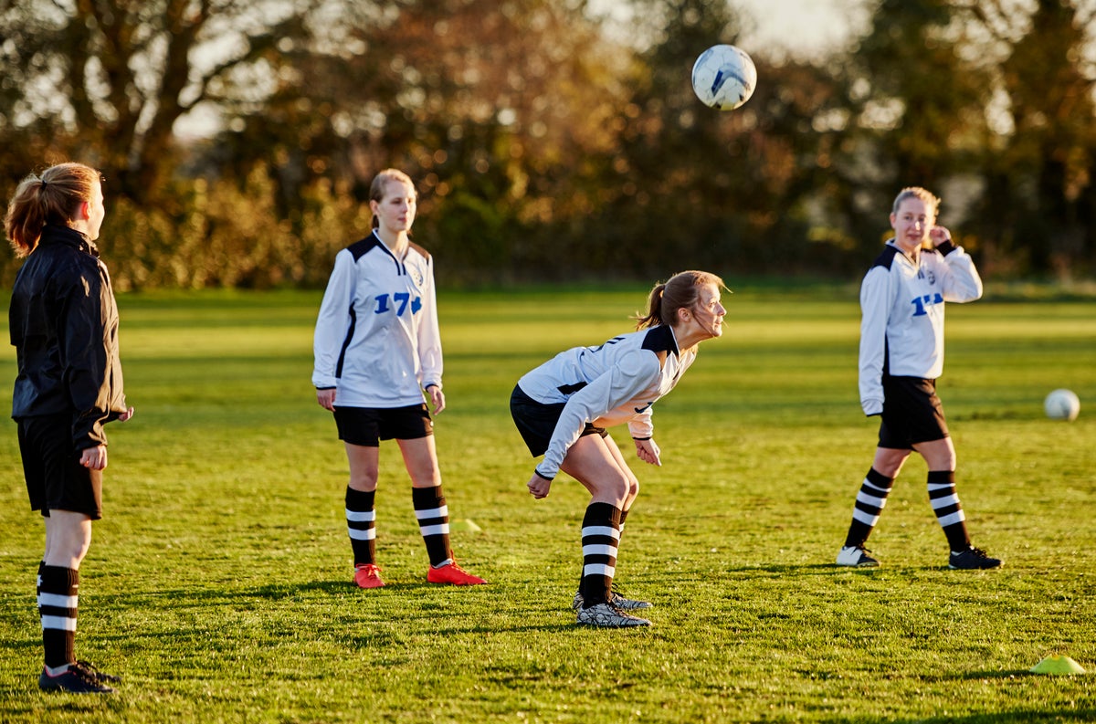 Soccer headers and children: Why kids shouldn't be allowed to hit the ball  with their heads.