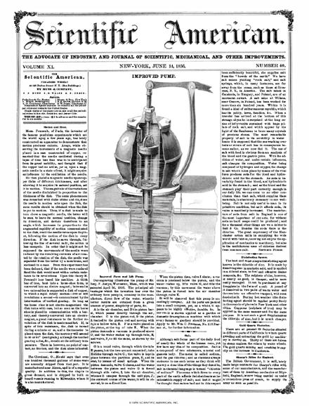 Scientific American Magazine Vol 11 Issue 40