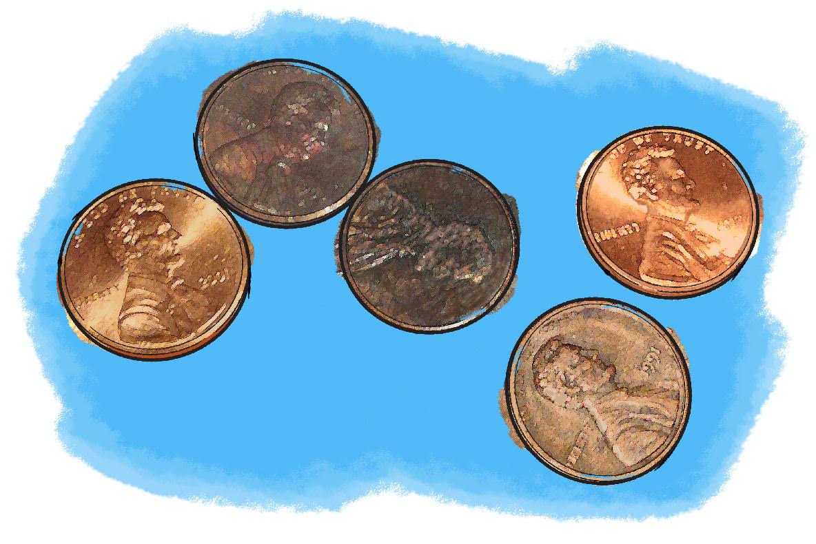 How to deals clean copper pennies