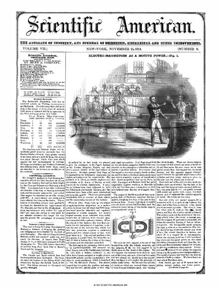 Scientific American Magazine Vol 7 Issue 9