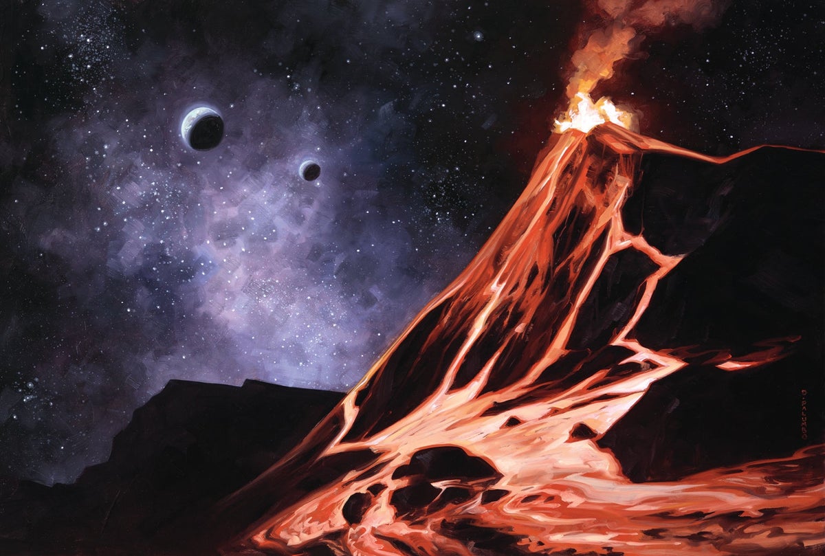 Alien moons illustration