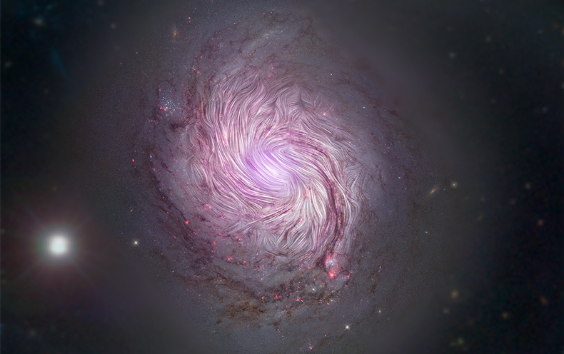 Swirling Magnetic Fields Hint At Origins Of Spiral Galaxy Shapes Scientific American