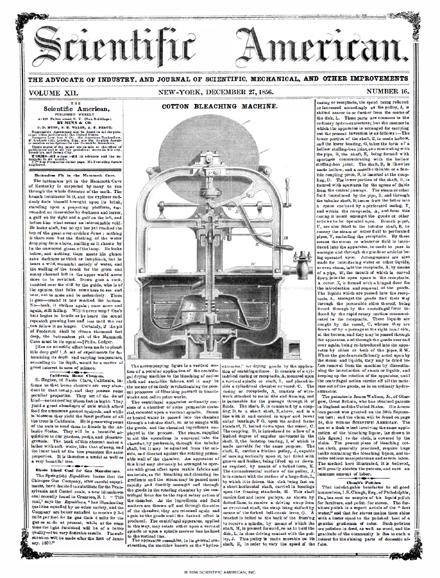 Scientific American Magazine Vol 12 Issue 16