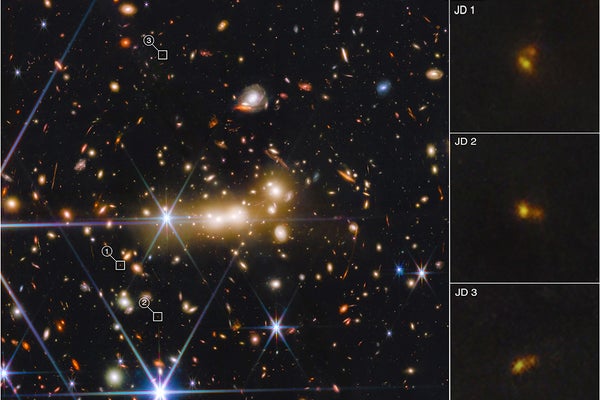 Galaxy cluster space image.