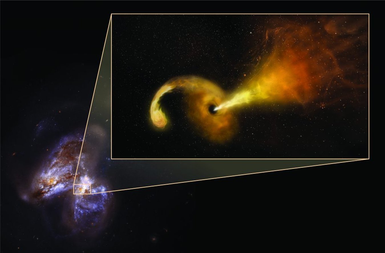 Giant Black Hole Swallows a Star and Belches Out a Superfast Particle ...