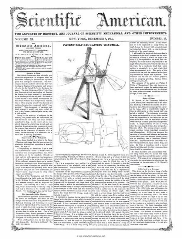 Scientific American Magazine Vol 11 Issue 13