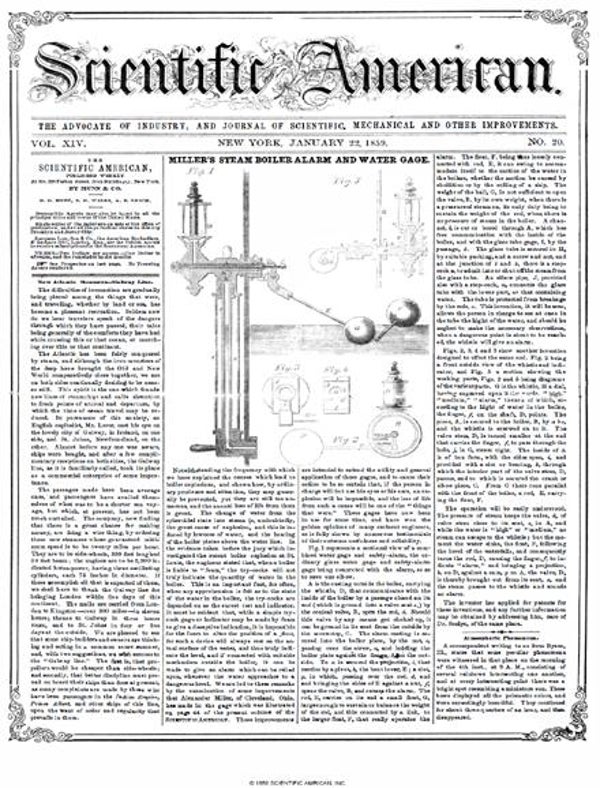 Scientific American Magazine Vol 14 Issue 20