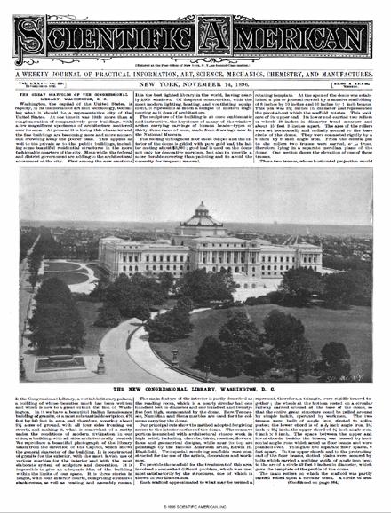 Scientific American Magazine Vol 75 Issue 20