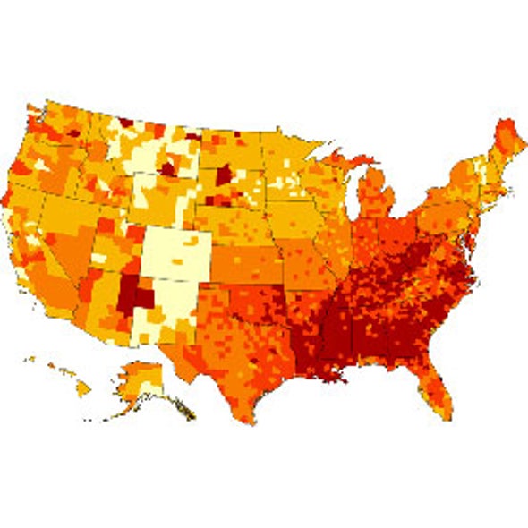 County-Level "Diabetes Belt" Carves a Swath through U.S. South