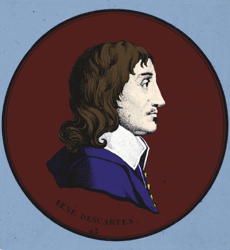 Portrait of René Descartes.