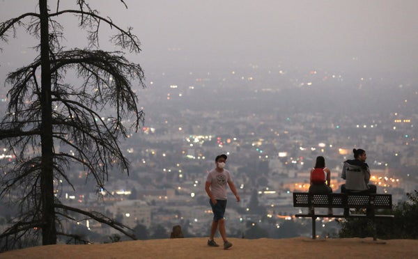 wildfires smoke in Los Angeles