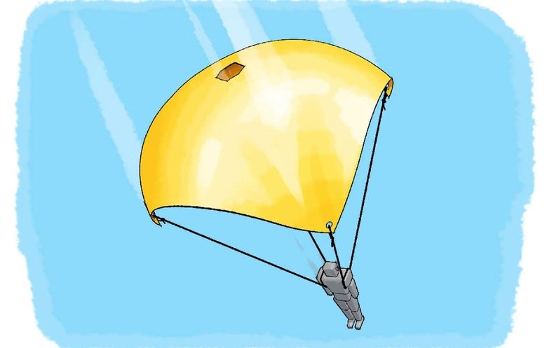 how to put a parachute on a bottle rocket