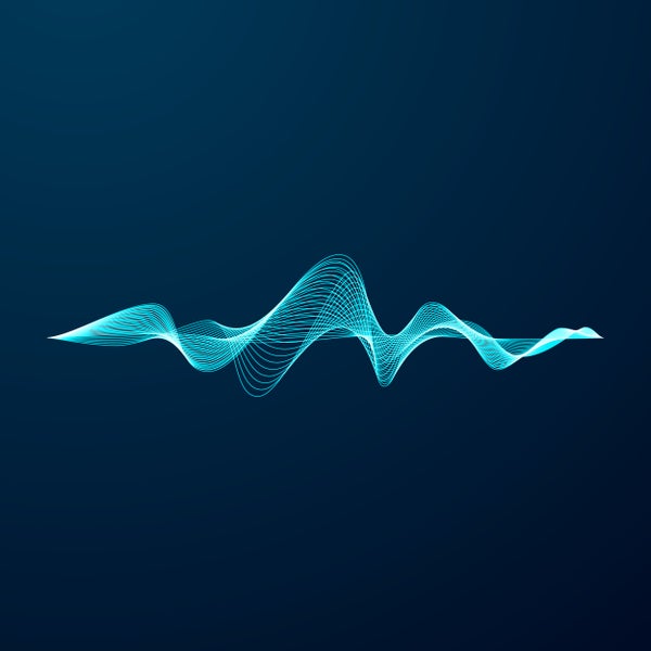 Blue sonic wave line.